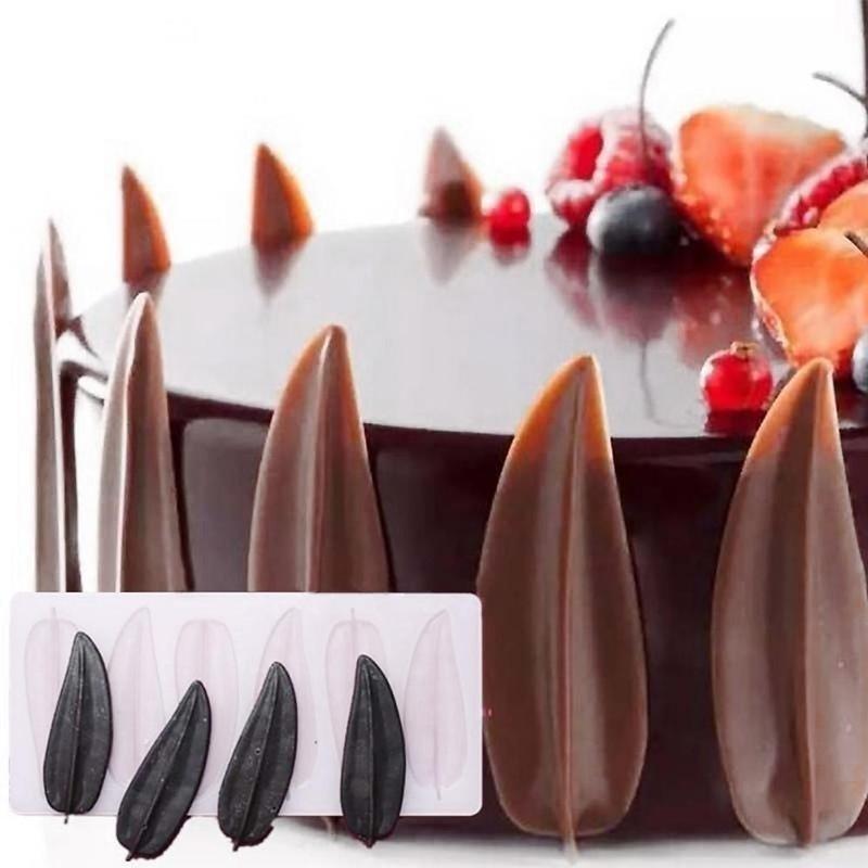 DIY 3D Blätter Form Silikon Schokolade Form Backformen Geburtstag Kuchen Cookie Dekorieren Werkzeuge