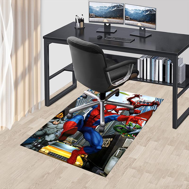 1pc Spiderman Web Heroes Carpet for Playroom Bedroom Living Room Sofa Home Decor,kids Game Area Rug Non-slip Floor Mat Y72873