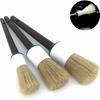 3PCS Car Cleaning Brush Boar Hair Bristle Brushes Car Exterior Interior Detail Brush Tools Dashboard Cleaning Brush
