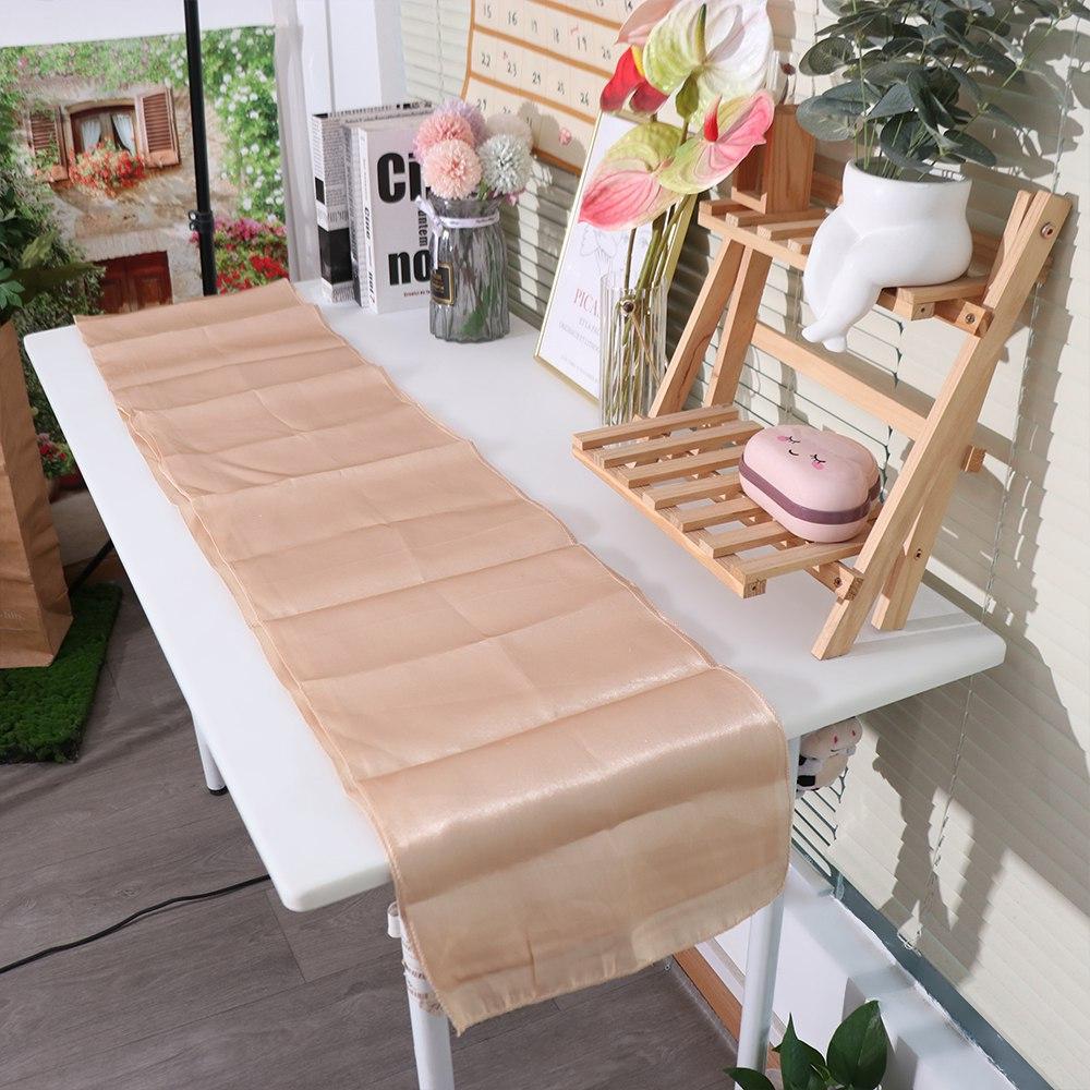 Party Supply Satin Table Runner Smooth Tablecloth Luxury Table Cover  Wedding