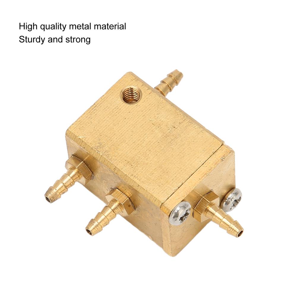 Metal Dental Water Valve Good Passability Quadrate 4 Connections Water Pressure Regulator Accessories