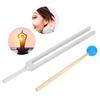 OM136.1HZ Aluminum Alloy Tuning Fork Wood Hammer Sound Healing Therapy Tool Set