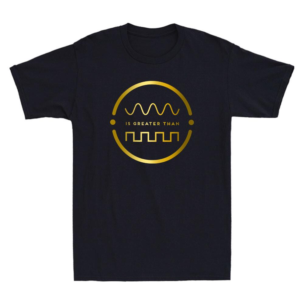 Analog Digital Turntable Vinyl Audio Music Audiophiles Hifi Funny Men T-shirt XL