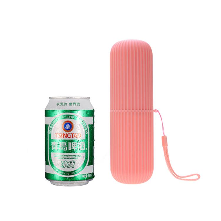 Kubek podróżny w pionowe paski, kubek na szczoteczkę do zębów, pojemnik na pastę do zębów, przenośny pojemnik na przybory do zębów, kubełek na szczoteczkę do zębów, prosty kubek do płukania ust