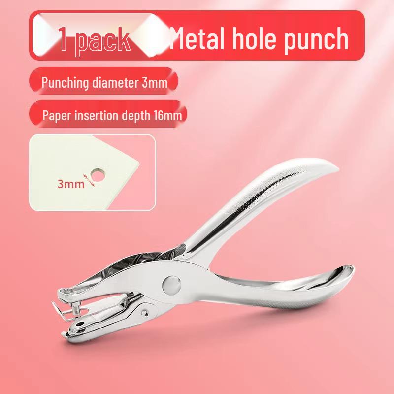 Round Hole Punch for Loose Leaf Binder