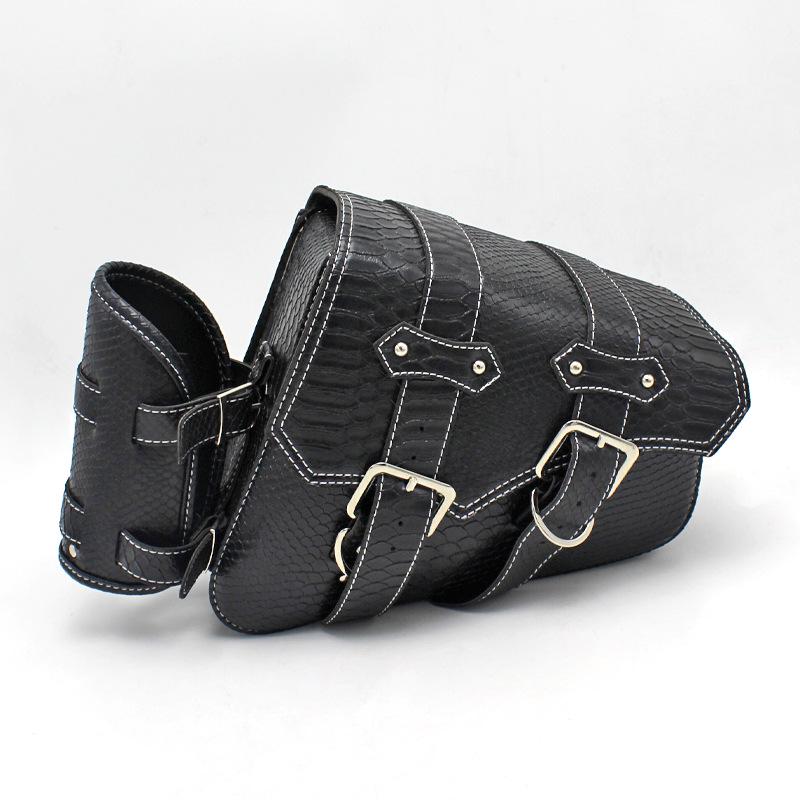 Waterproof Anti-Theft Retro Leather Saddlebags for Chunfeng & Hishih Motorcycles