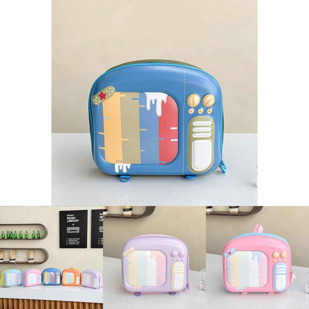 Cute Cartoon Tv Exterior Design Children Hard Shell Backpack For Preschool