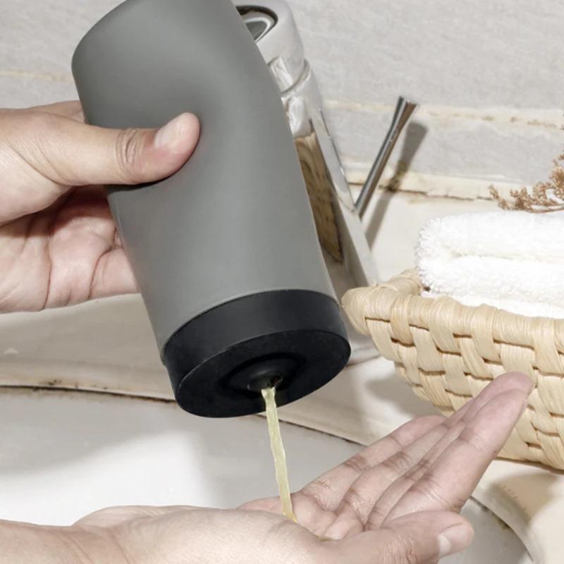 Kitchen Sink Soap Dispenser Dish Washing Liquid Squeeze Dispenser Silicone Hand Soap Shower Gel Lotion Travel Storage Bottle