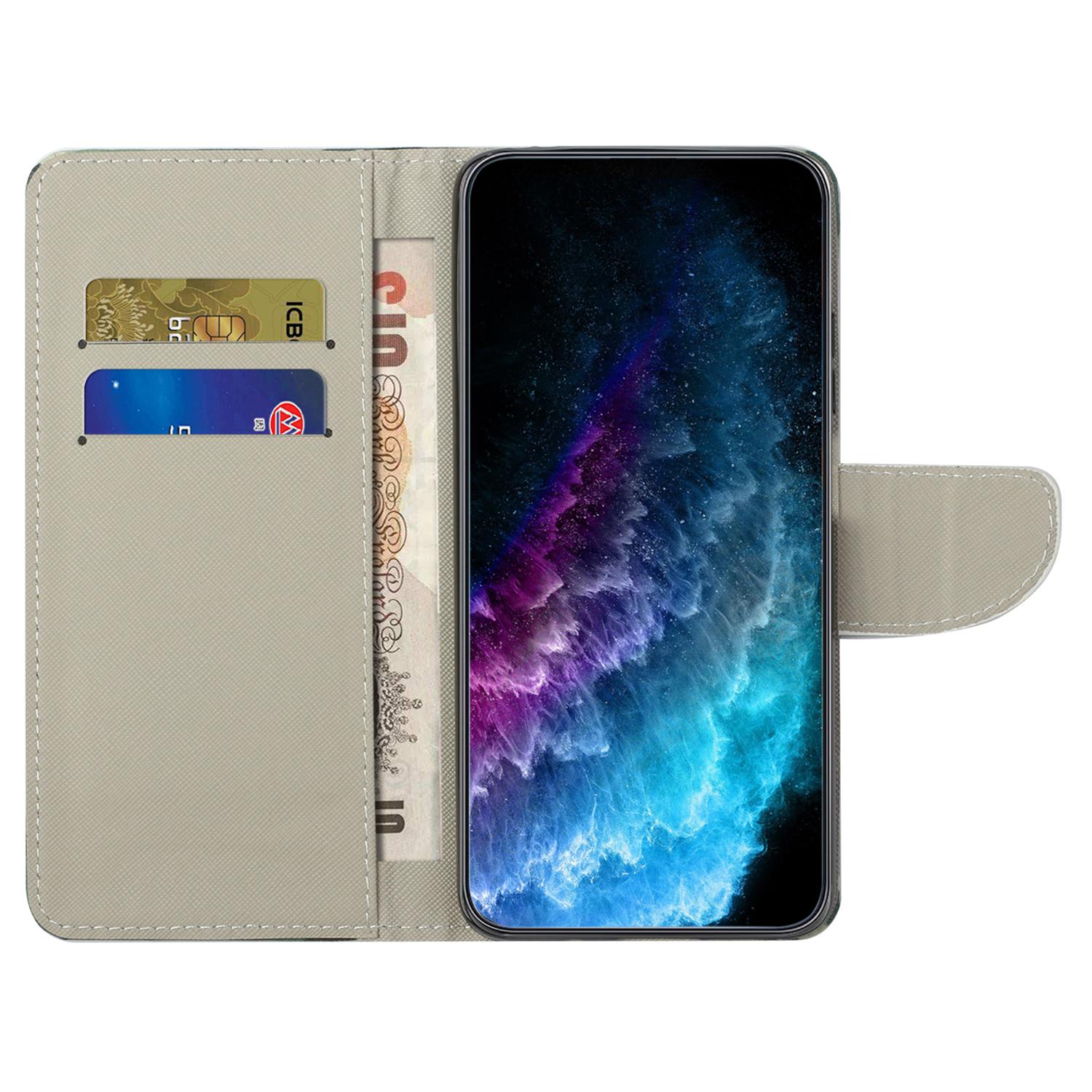 

Для Samsung Galaxy S24 FE Wallet Case Pattern Printing Leather Phone Cover J