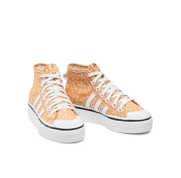 Adidas Disney Nizza Platform Mid Sneakers GZ1657 Orange