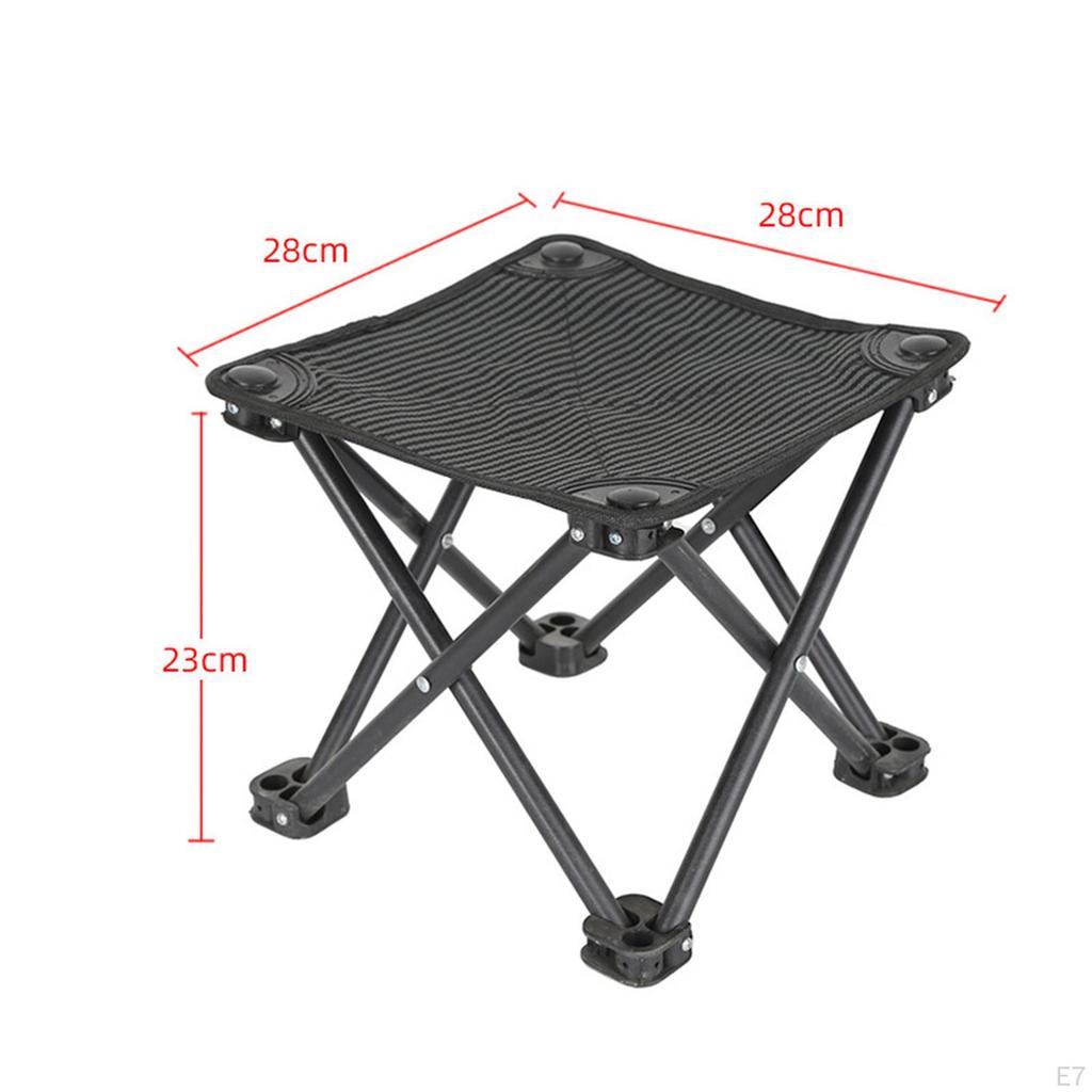 Camp Stool Foldable Camping Footrest for Adults Footstool Small Chair Collapsible
