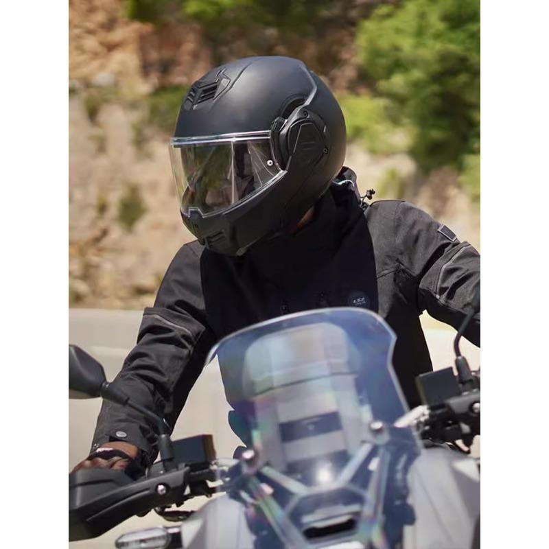 Original LS2 FF906 Advant Full Face 180 Degree Rear Flip Up Motorcycle Modular Double Lens Helmets for Men Women Universal