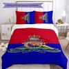 British Royal Artillery 3pcs Bedding Set Duvet Cover Closure Includes 1 Duvet Cover & 2 Pillowcases for All Seasons Bedroom Home Dorm Decor