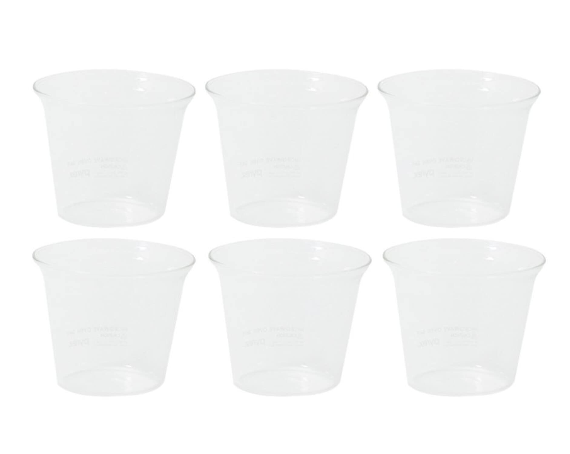 

PYREX Blow Pudding Cups, 150ml, Set of 6, Heat-Resistant Glass, Microwave and Dishwasher Safe, CP-1885