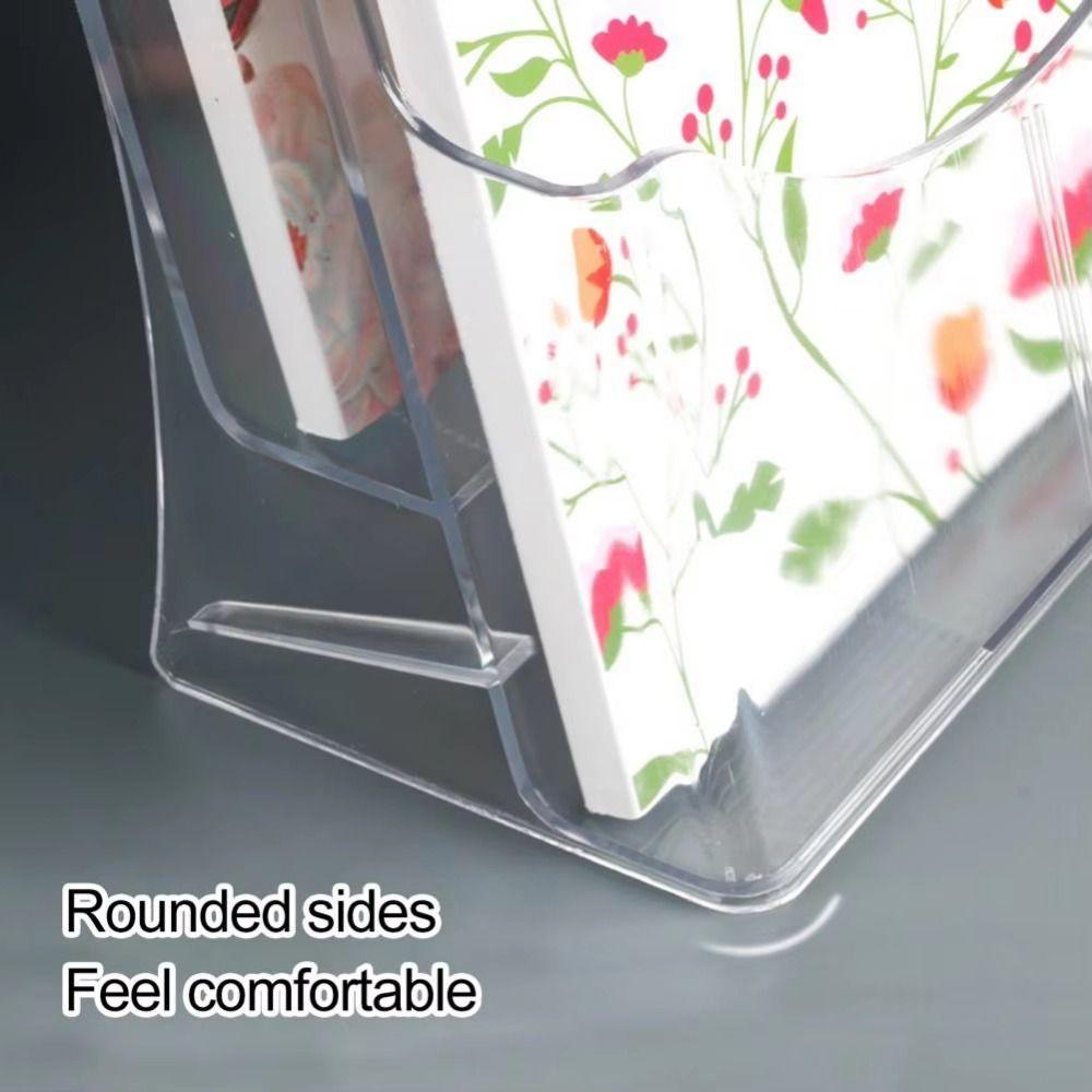 Wall Mount Clear Flyers Display Stand 2/3/4 Layers Acrylic Magazine Organizers  Menu