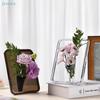 Acrylic Clear Photo Frame Flower Vase Modern Flower Display Desktop Decor Flower Vase
