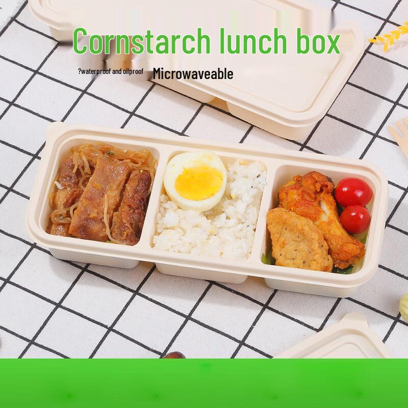 Changbaosen Eco-Friendly Biodegradable Corn Starch Disposable Meal Boxes