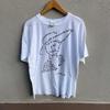 T-shirt d'art vintage années 90 GUILLAUME APOLLINAIRE poète / illustration d'art / photographie / œuvre d'art vintage / Large