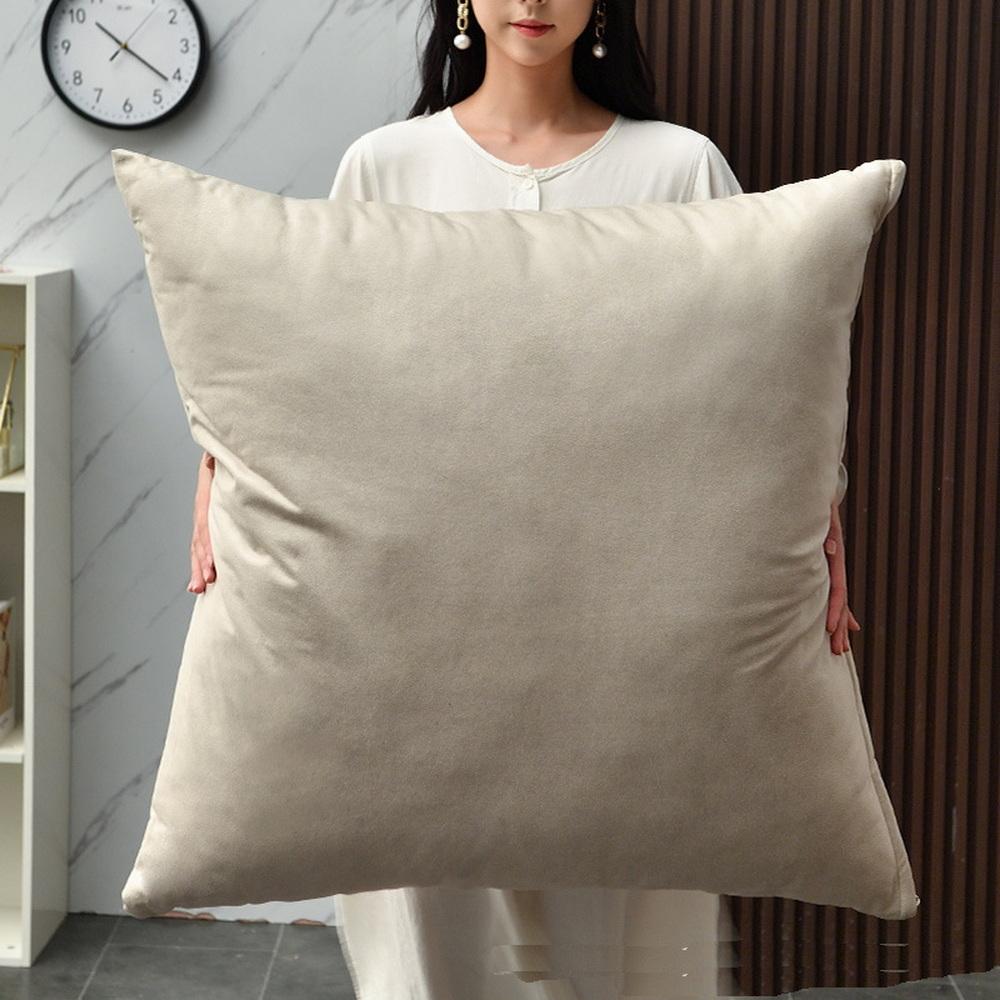 

Large Size Sofa Hug Pillowcase Soft Waterproof Technology Cloth Huge Square Cushion Cover Living Room Bed Pillow Protector 80CM 55x55cm