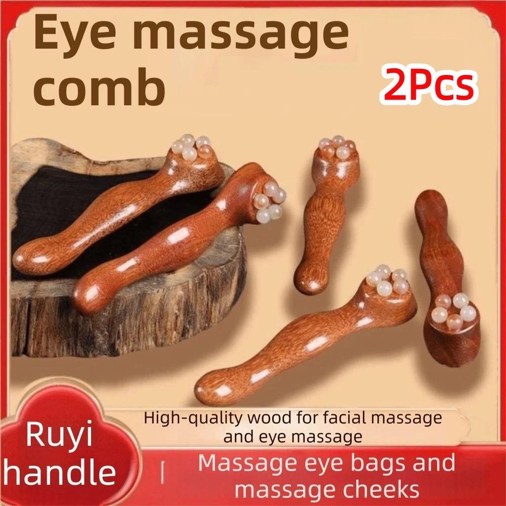 Ruyi Eye Massage Stick Five Beads Face Roller Massager Fatigue Relief Manual Massager  Eye Area