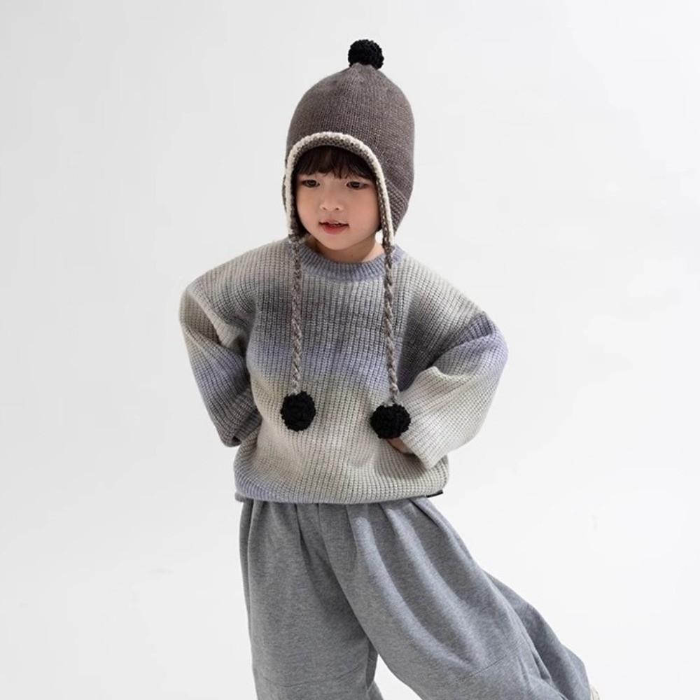 Windproof Ear Protection Hat Warm Knitted Cap New Beanie Hat  Kids