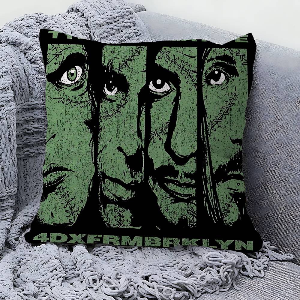 Rock Band T-Type O N-Negative Pillow Cushion Cover Pillowcase Living Room Sofa Home Decor Customized