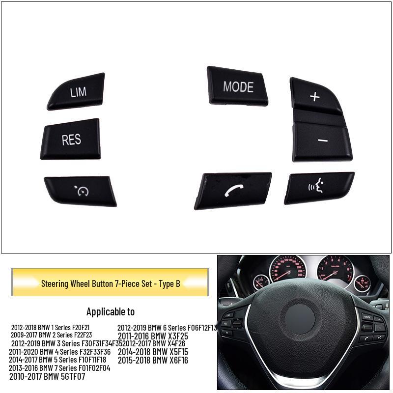 BMW Seria 3, 5, 7, X5, X6, F10 Butoane Multifuncționale de Control pe Volan