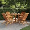 Day and Night - Day and Night Folding Garden Dining Set 5 Pieces Solid Teak Wood