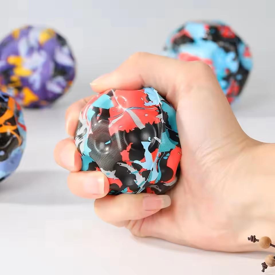 1PCS Moon shaped porous elastic ball for children indoor and outdoor decompression super elastic ball fun children's gift reward