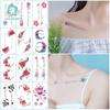 Waterproof Long-lasting Cute Peacock Feather Temporary Tattoo Stickers for Women