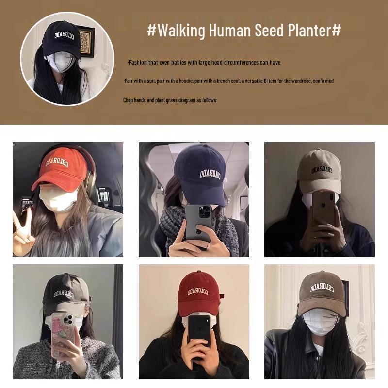 2025 Unisex Extra Large Sunshade Baseball Cap with Deep Brim