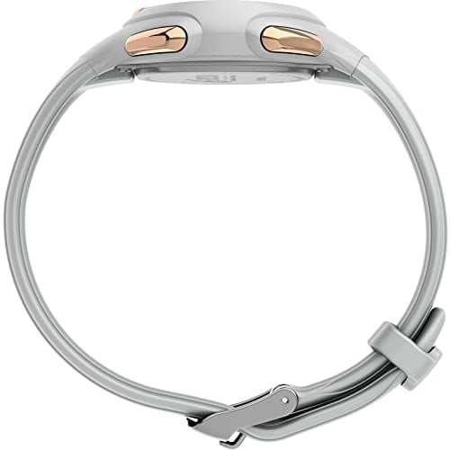 Timex Women's BCRF Ironman Essential 34mm Watch - White Case, White Strap, Rose Gold-Tone Accents, White/Rose Gold, Chronograph.