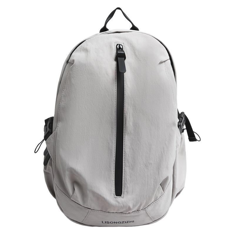 

Autumn school season new student schoolbag junior high school students simple college style large capacity backpack серый