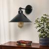 1Pc Black Industrial Swing Arm Wall Lamp, E27 Bulb Base, Living Room, Bedroom, Study, Bedside Lighting Fixture (without Bulb)