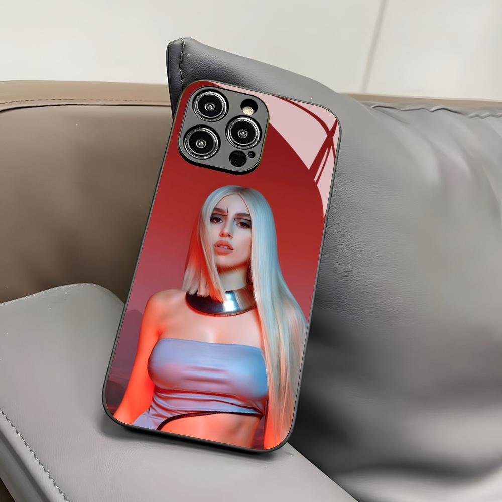 Diamonds Dancefloors Ava Max Phone Case for Iphone 17 Air 16 15 14 12 11 13 Pro Max Mini X Xr Xs Puls Black Glass Cover
