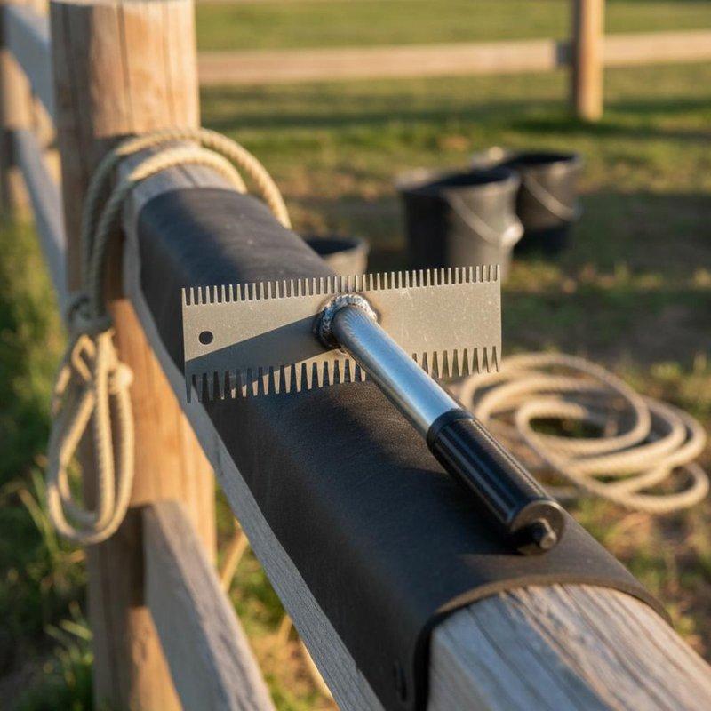 Double-Sided Cattle Brush Long and Short Hair Use Serrated Livestock Curry Comb Livestock Scratch Brush Thickened Material