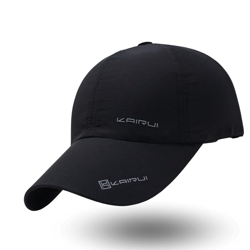 

[Alumno] sporty cap men s ladies Large running jogging outdoor UV cut water repellent (black)