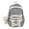 New high-value college style, fresh and sweet plaid backpack, large-capacity backpack for junior high school students