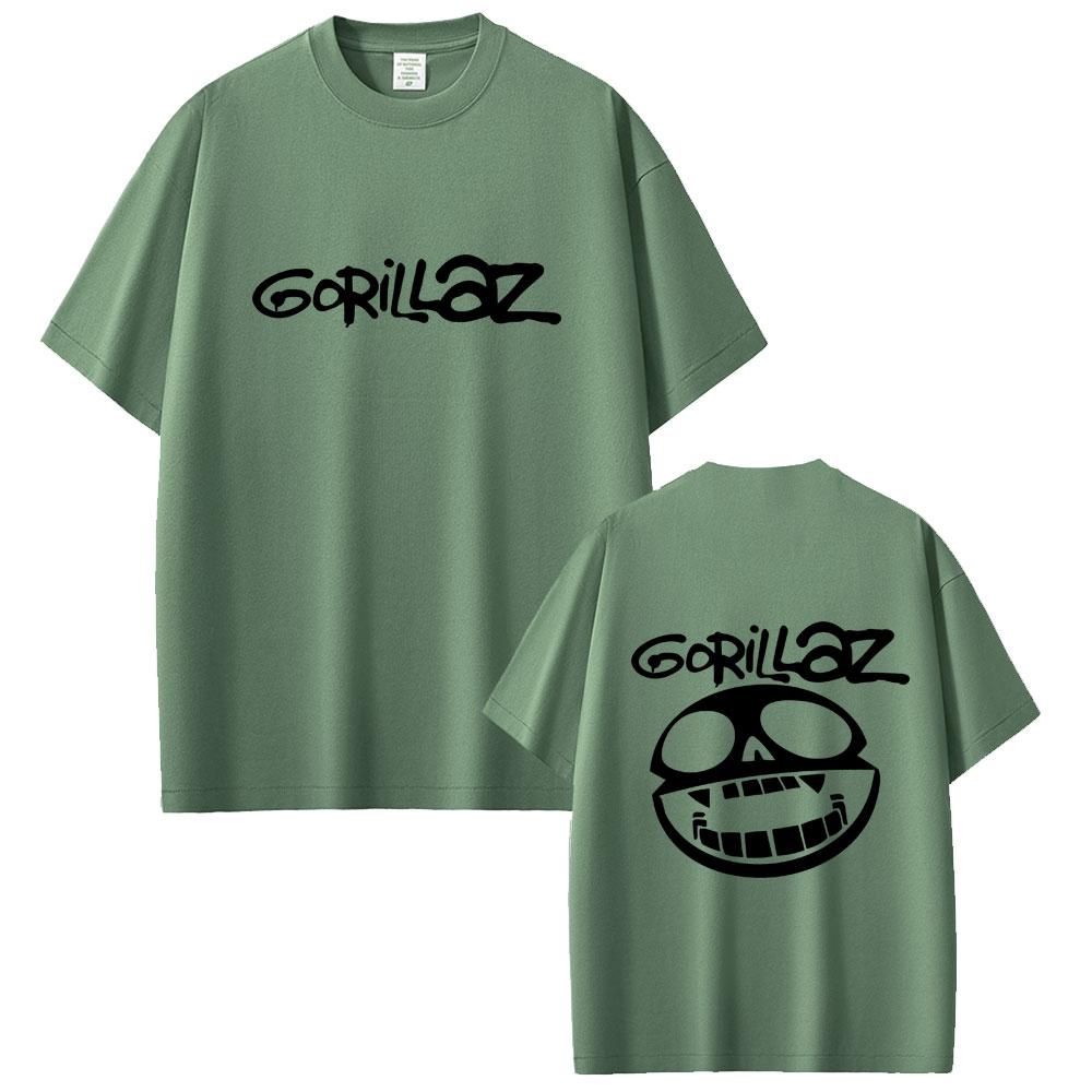 

Best Famous Rock Band Gorillaz Graphic T Shirts Unisex Vintage Casual Cotton Tshirt Men Hip Hop Fashion Oversized Streetwear 4XL