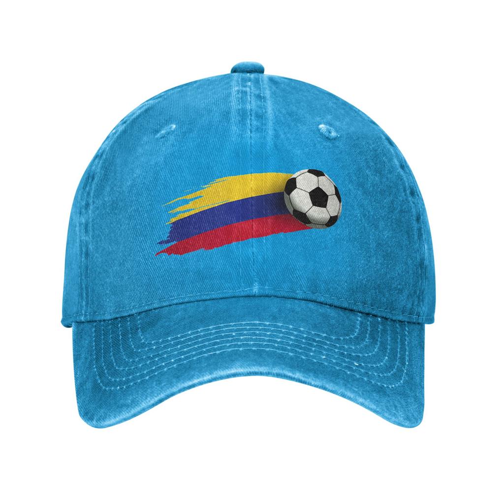 Colombia Flag Baseball Cap Sun  Tennis Skate Adjustable Washed Trucker Hat Couple Women yk Funny Custom DIY Baseball Caps