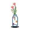 Modern Farmhouse Accents Metal Vase Silhouette Tabletop Decor, Sculptures Desktop Ornaments, Living Room Table Decor Creative Shape Decorations