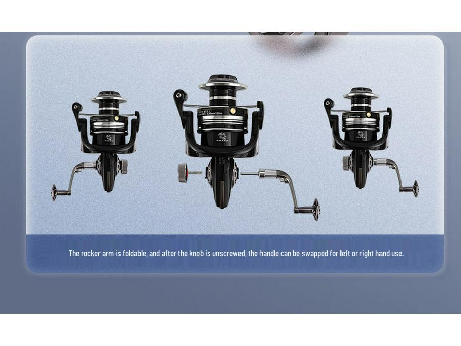 All-Metal Saltwater Fishing Reel - 20-Bearing, Stainless Steel, Long Cast Spinning Reel for Sea Fishing