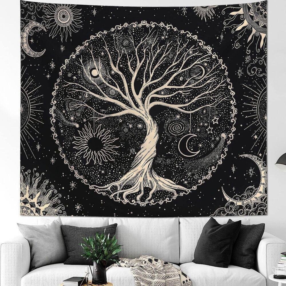 Gothic Tree of Life Tapestry 75x100