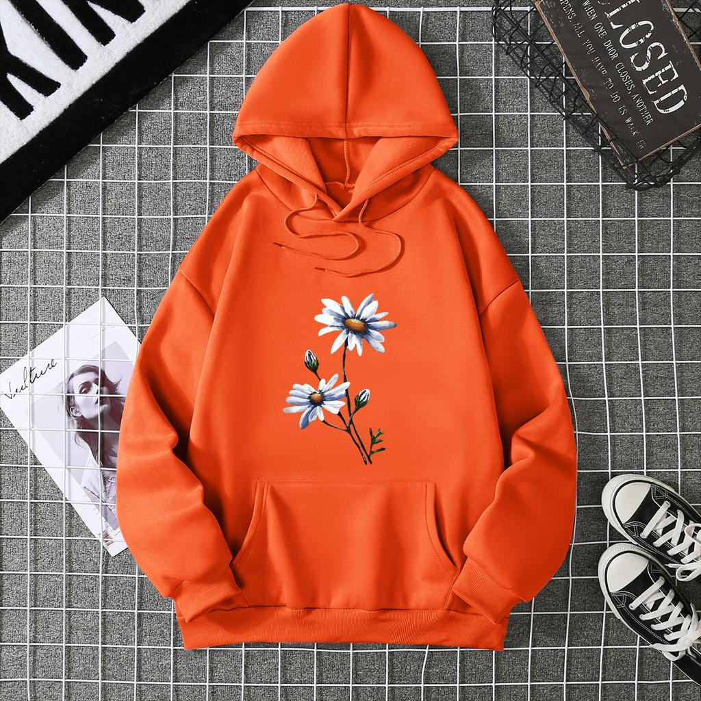 2025 Autumn and Winter New Fashion Women's Sweater Loose and Thin Hooded Top Women's Autumn and Winter Printing