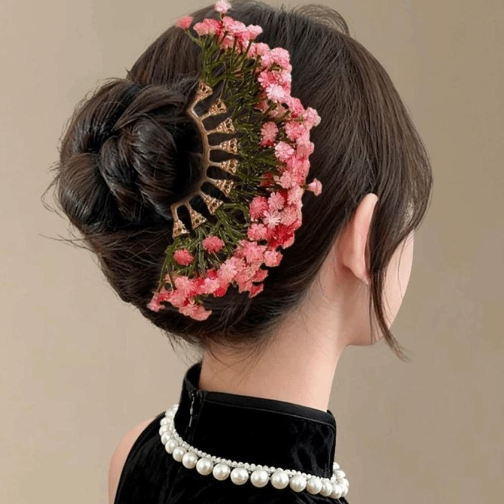 Sweet Chinese Style Side Clip Bohemian Thai Hairpin Elegant Bride Hair Accessories Girls