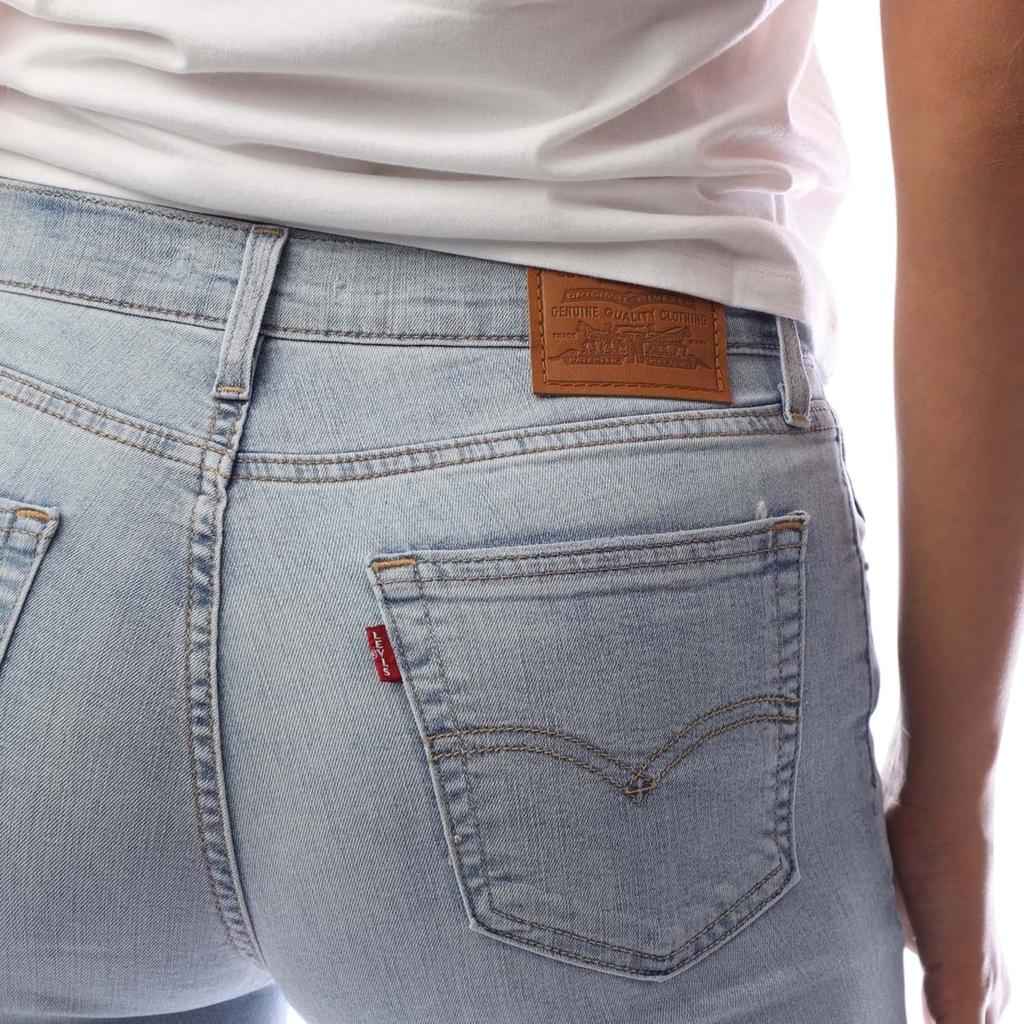 Levis Womens/Ladies Denim High Rise Straight Leg Jeans