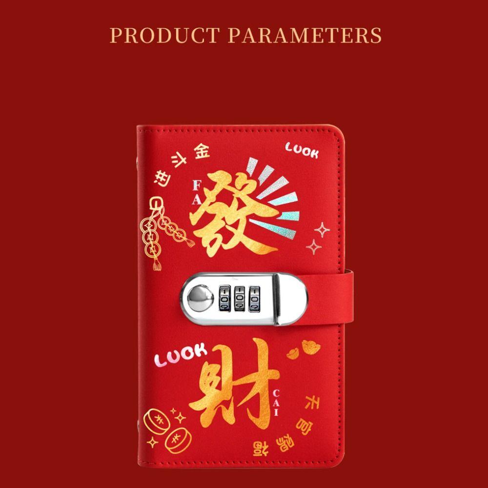 PU Leather Saving Money Binder 50Sheets Planner Organizer Fashion Account Book  50 Sheets