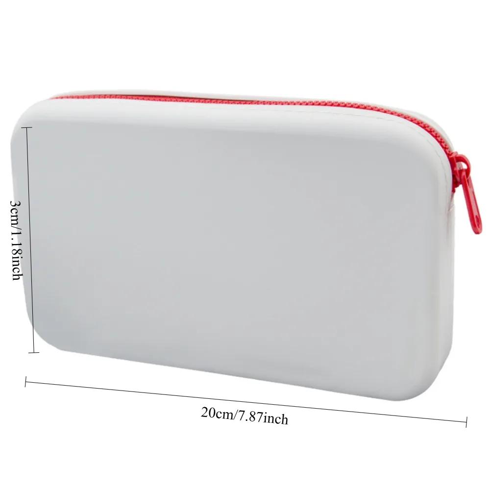 Kleine quadratische Silikon-Kosmetik-Aufbewahrungstasche, großes Fassungsvermögen, Reise-Make-up-Pinselhalter, tragbarer, wasserdichter Kosmetik-Organizer