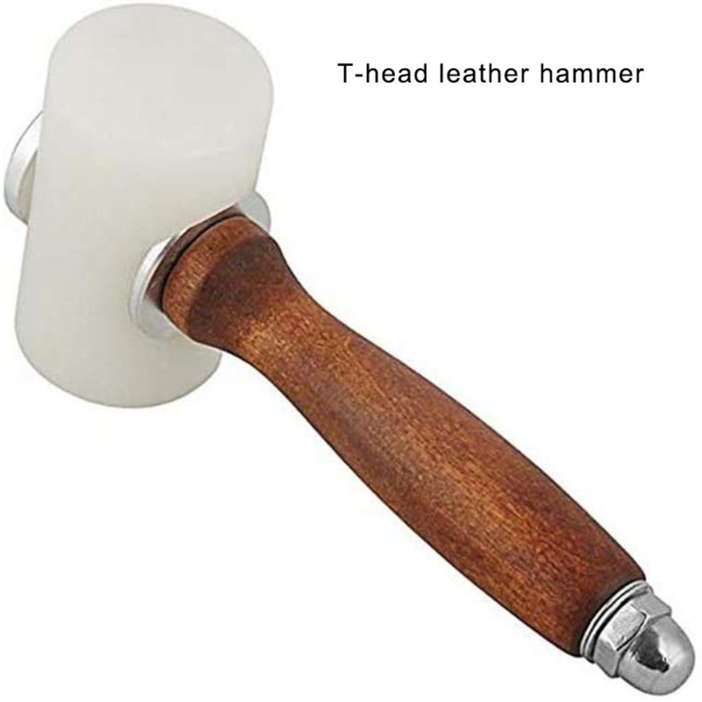 Nylon Leather Carving Hammer DIY Handcrafted Leather Craft Leather Carving Mallet Embossing Leather Carving Tools Nylon Hammer Engraving