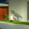 4Pcs Metal Rust Dinosaur Garden Stake Outdoor Garden Decor Ornament For Yard & Lawn Perfect Gift For Dinosaur Enthusiasts